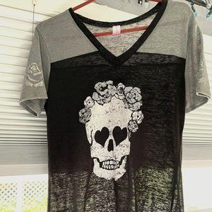 Roses and Skull Tee